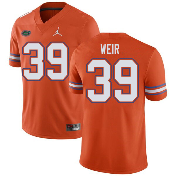 Jordan Brand Men #39 Michael Weir Florida Gators College Football Jerseys Sale-Orange